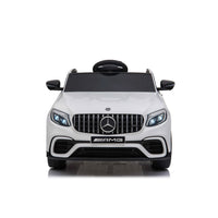 Macchina Elettrica per Bambini Licenza Ufficiale Mercedes AMG GLC63S Coupè 10,8V 5,4 Ah Bianco