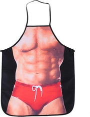 Camicia da cucina impermeabile sexy bikini 3D uomo donna - cucina BBQ festa cocktail - regalo per coppia - novità uomo in forma con misure 18-18-1cm .
