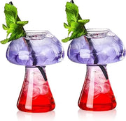 Set di bicchieri a forma di piede per cocktail da 2 - 250 ml Bicchieri trasparenti per feste e occasioni speciali
