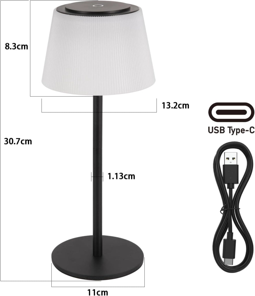 ZMH Lampada da tavolo LED moderna touch dimmerabile 3600mAh batteria per soggiorno