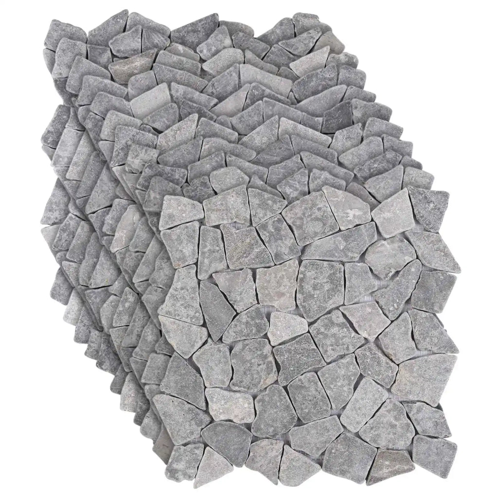 Piastrelle Mosaico Grigio Chiaro 30 x 30 cm Marmo 42033528
