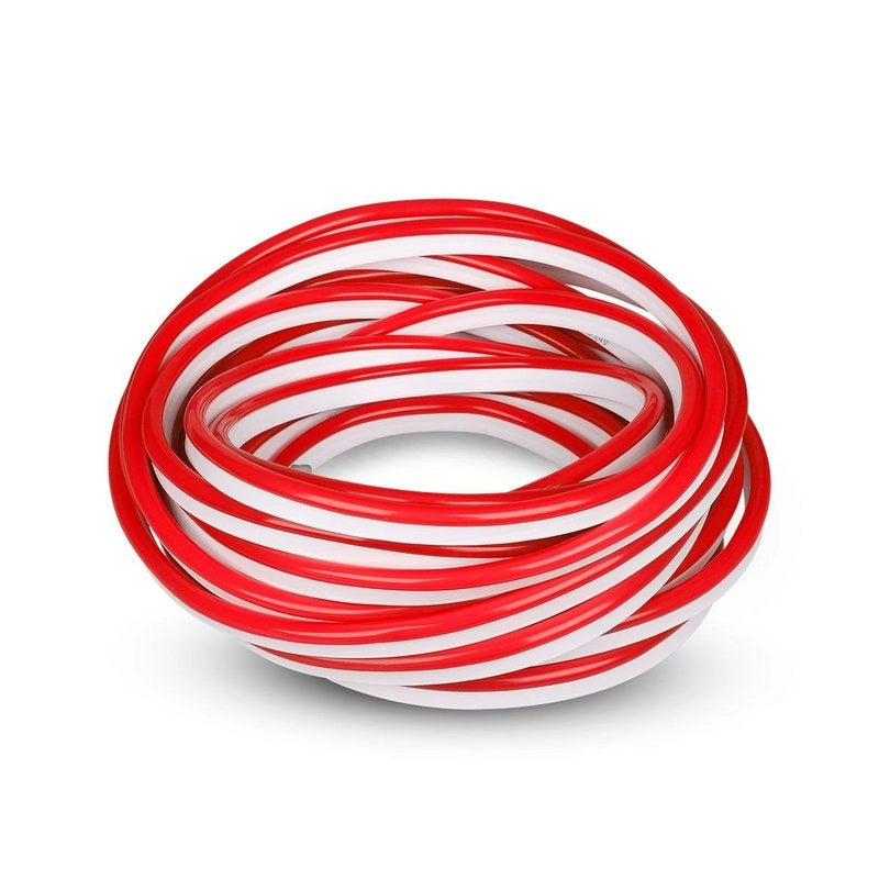 24V Bobina Striscia Led Neon Flex Colore Rosso Red 10 Metri IP65 8W/M SKU-2516