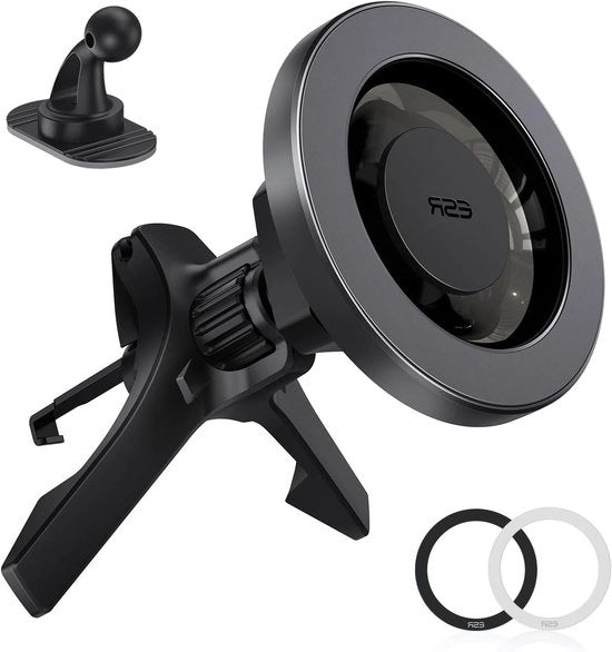 Supporto magnetico per telefono auto compatibile con MagSafe per iPhone 14/14 Pro/14 Pro Max/14 Plus e iPhone 13/12 serie - nero, non supporta ricarica