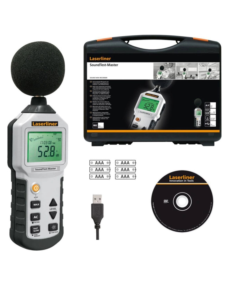 Misuratore del livello sonoro LASERLINER 082.070A - SoundTest-Master