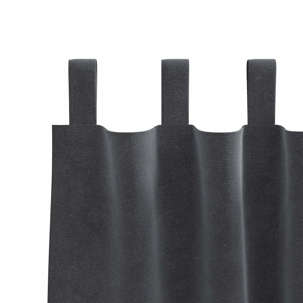 Tende oscuranti 2 pcs Grigio chiaro 140 x 140 cm Velluto 4107263