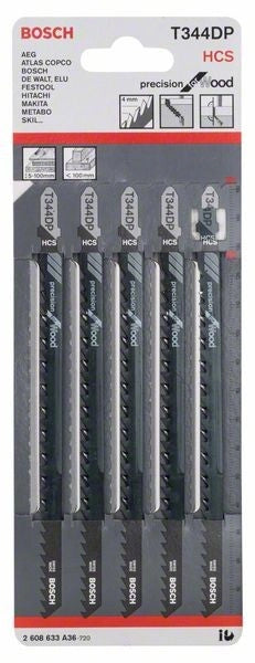2608633A36 - Set 5 lame per seghetto alternativo T 344 DP Precision for Wood