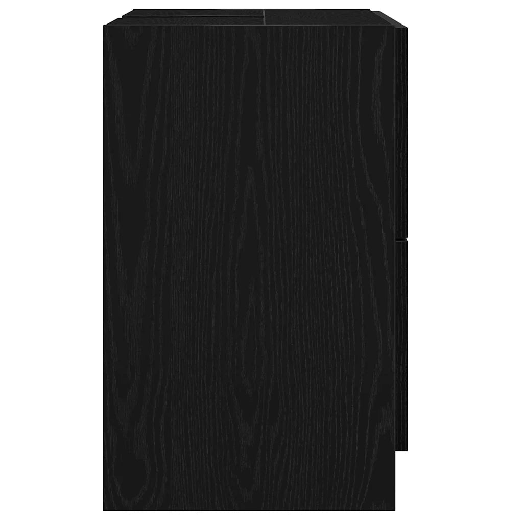 Mobile da Bagno Rovere Nero 59 x 37 x 59 cm Legno multistrato 868823