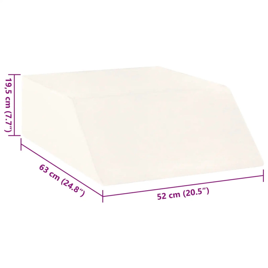 Cuscino per Gambe Bianco 63 x 52 x 19,5 cm Schiuma PU CFW7563752