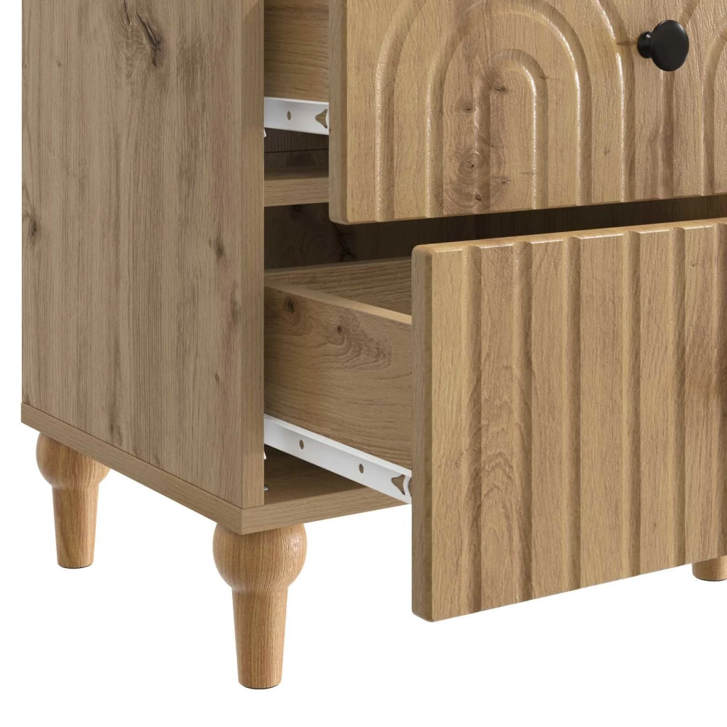 Armadio da Notte Rovere Artigianale 43 x 34,5 x 48 cm