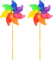 Pinwheels Decorative per Giardino e Terrazza - Ventilatori Decorativi in Plastica con 7 Fogli