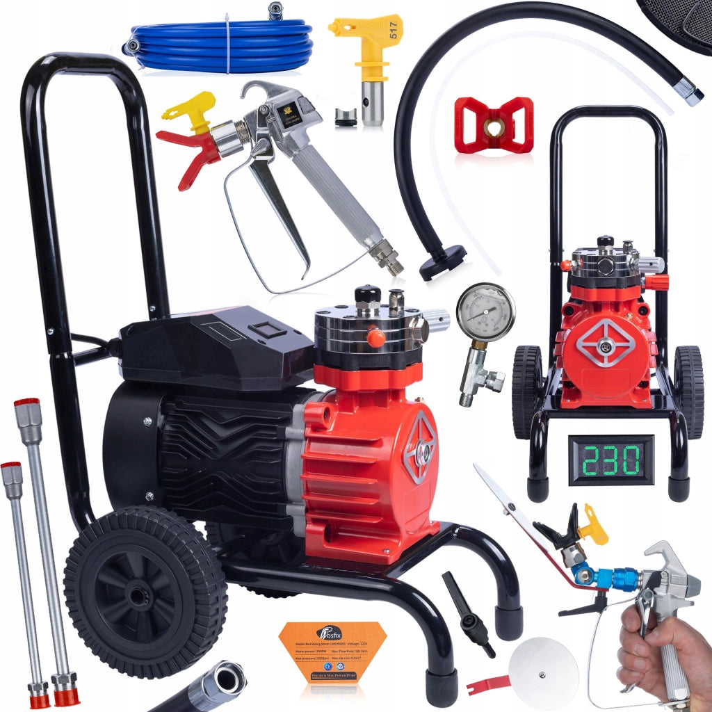 Agitatore Verniciatura Rosfix Red Strong Storm 1100 RSS05 – 3500W, 22MPA, 18L/min