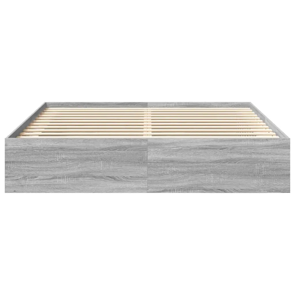 Letto matrimoniale | Letto per adulti | Giroletto Grigio Sonoma 180x200 cm Super King