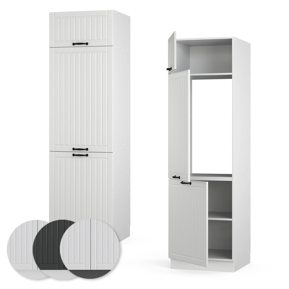 Vicco Armadio frigorifero Bianco casa di campagna 60 cm