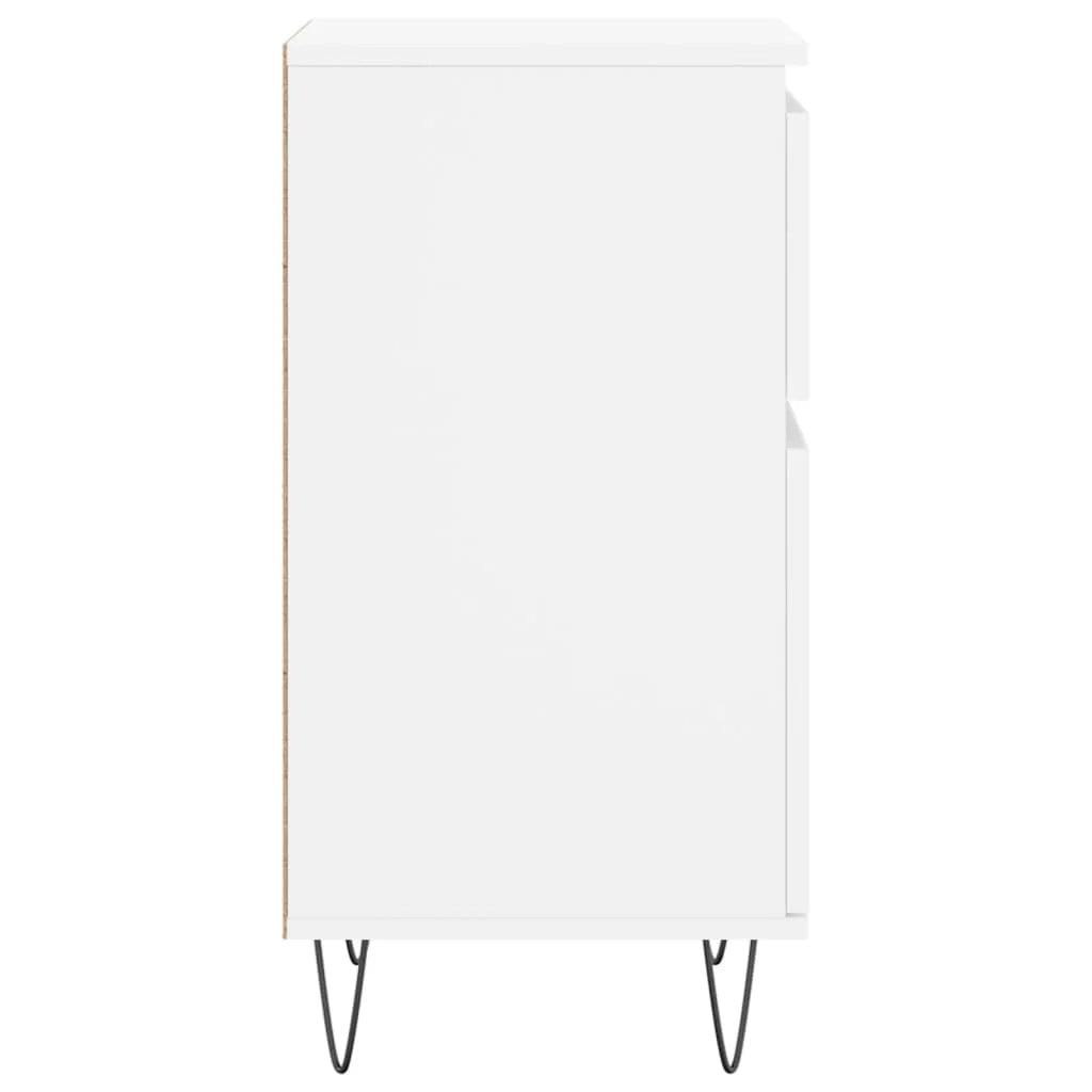 Buffet credenza cassettiera armadio mobile contenitore organizer per cucina soggiorno salotti set da 2 40 x 35 x 70 cm legno ingegnerizzato bianco 02_0036660