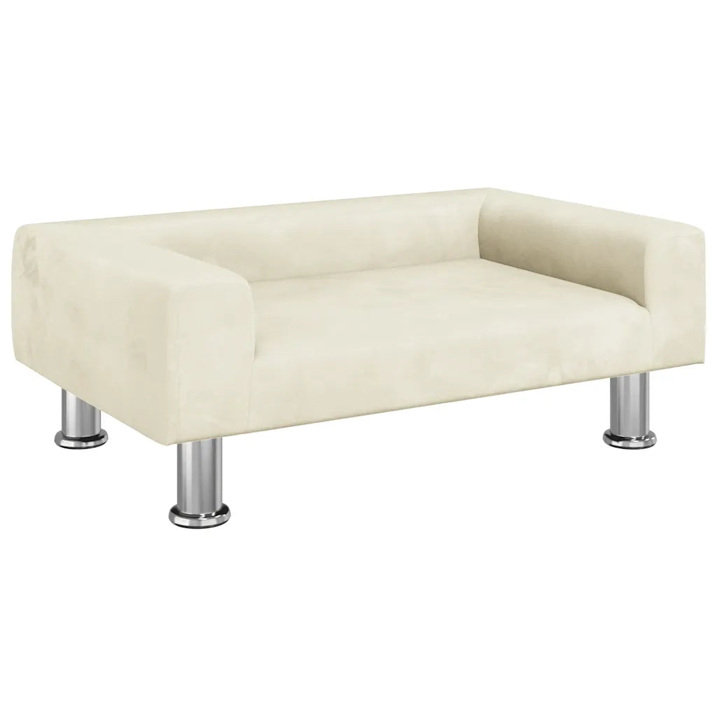 Divano | Divano da soggiorno | Sofa per Bambini Crema 70x45x26,5 cm in Velluto