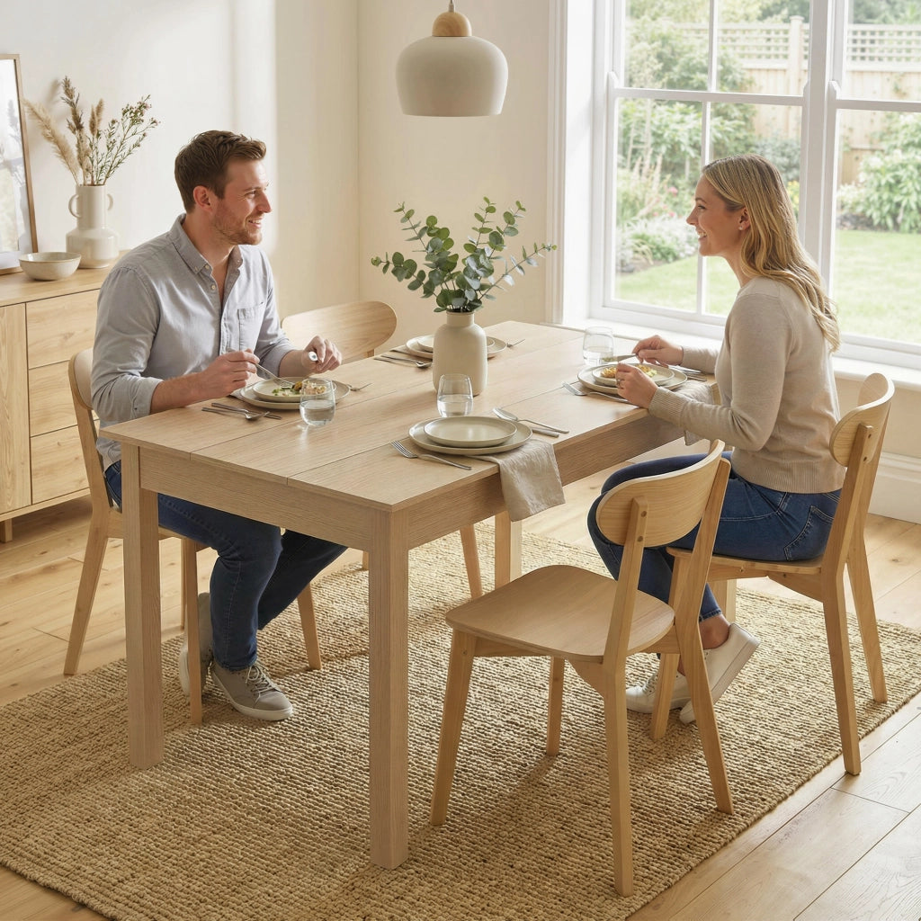 Tavolo da pranzo bicolore allungabile 4-6 persone ¨C Xylo ¨C legno 119x70x75 cm design moderno