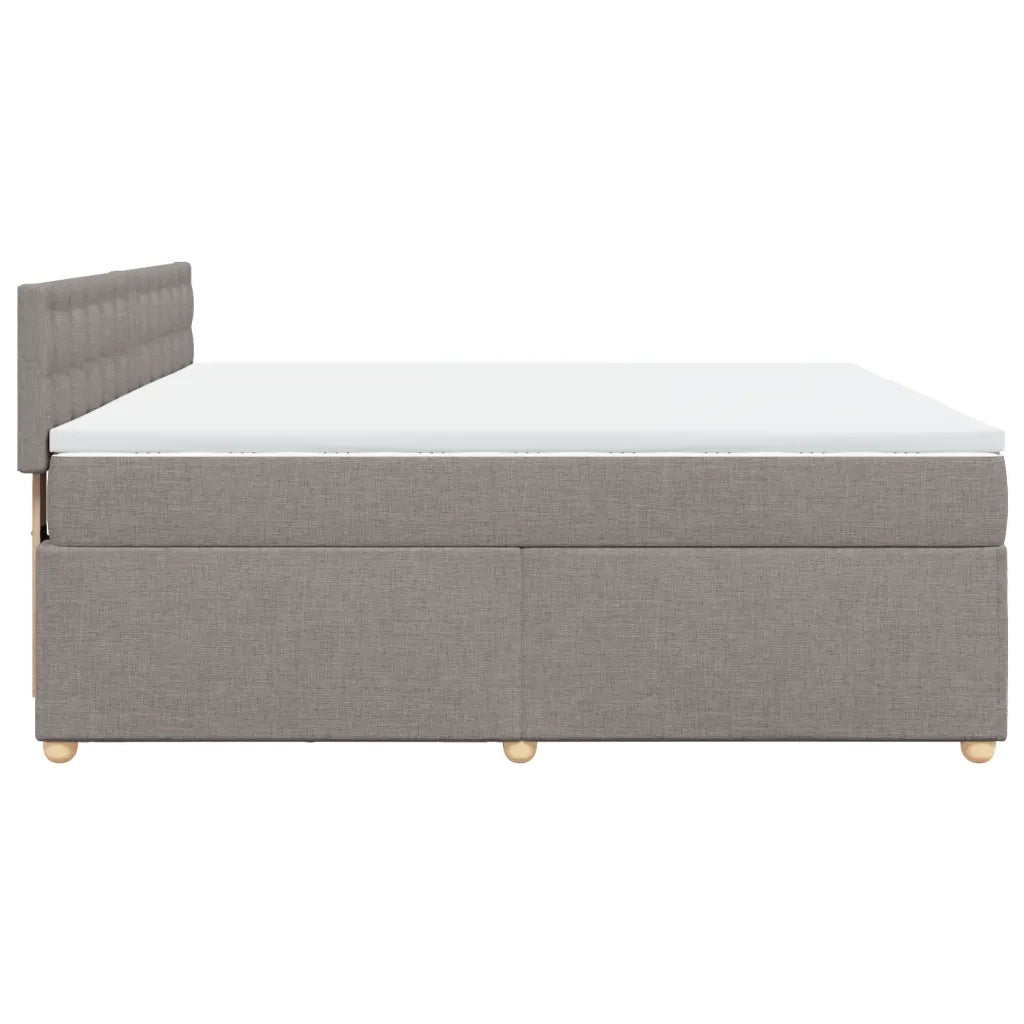 Giroletto a Molle con Materasso Tortora 180x200 cm in Tessuto 3286777