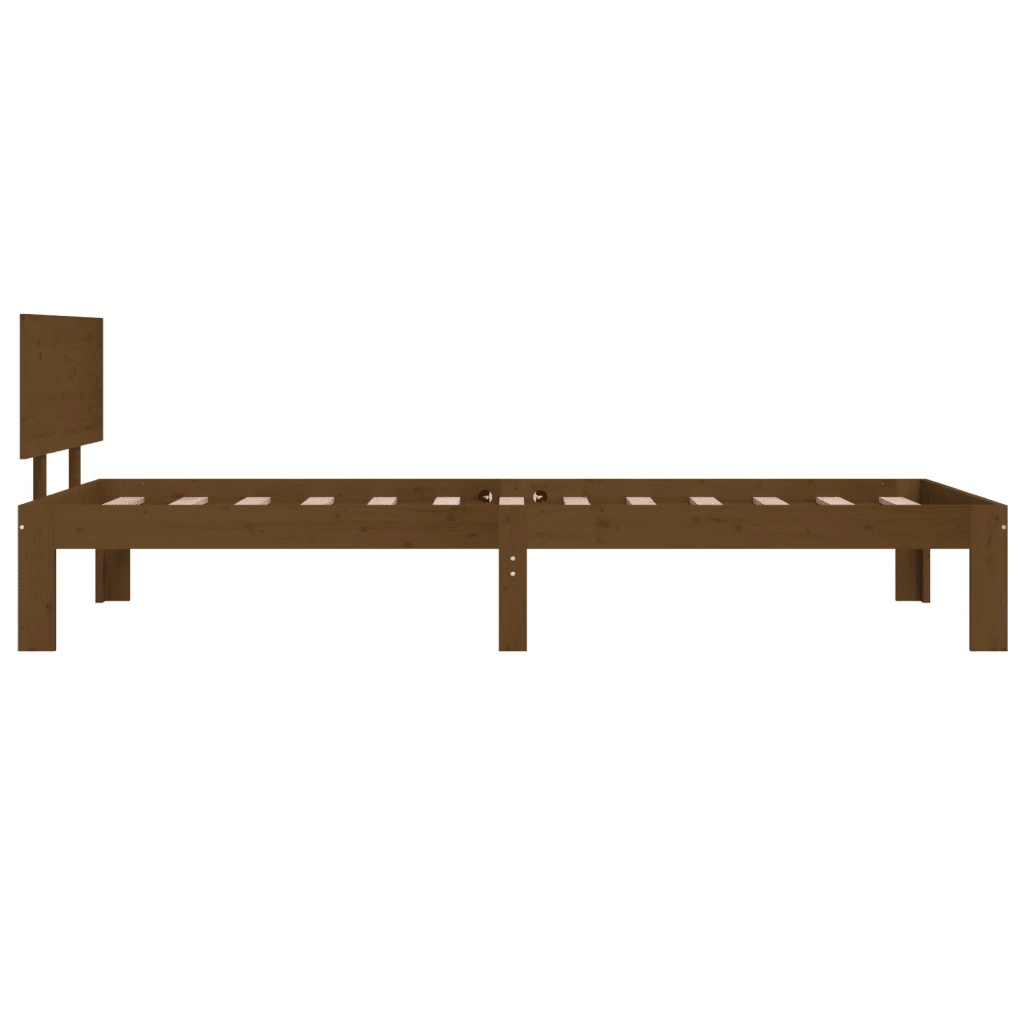 Giroletto Marrone Ambra in Legno Massello di Pino 90x200 cm 810483