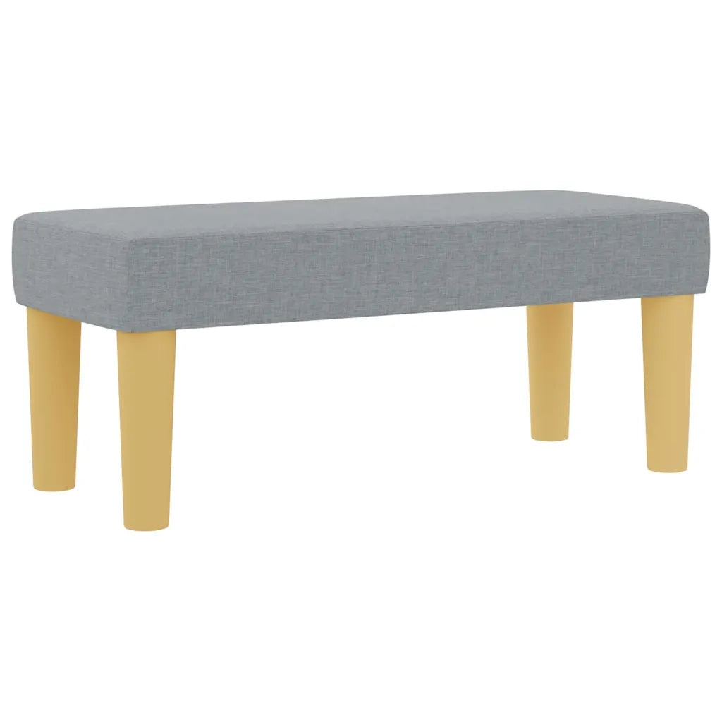 Letto a molle con materasso Grigio chiaro 90 x 200 cm Tessuto