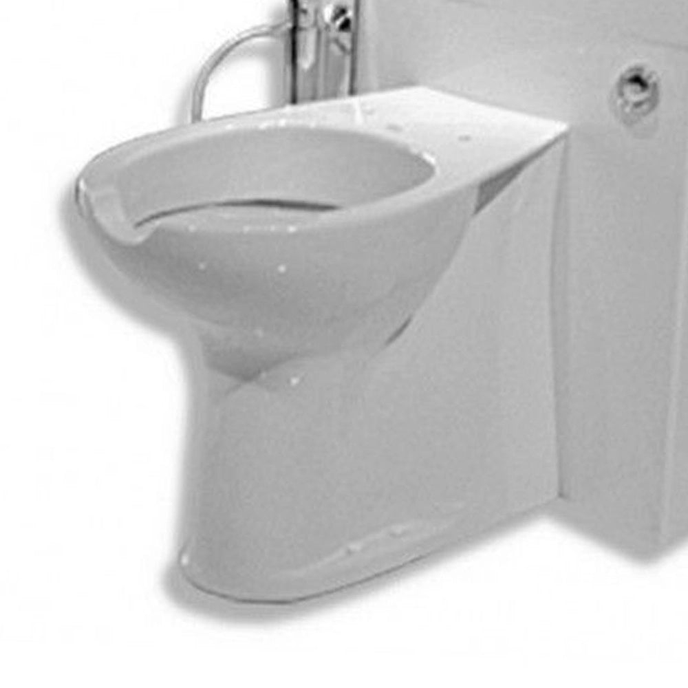 Parete attrezzata h120 con vaso a terra, miscelatore e doccetta
