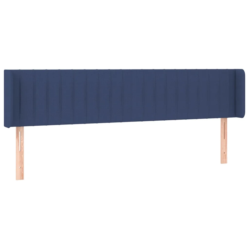 Testiera | Testata a LED Blu 183x16x78/88 cm in Tessuto