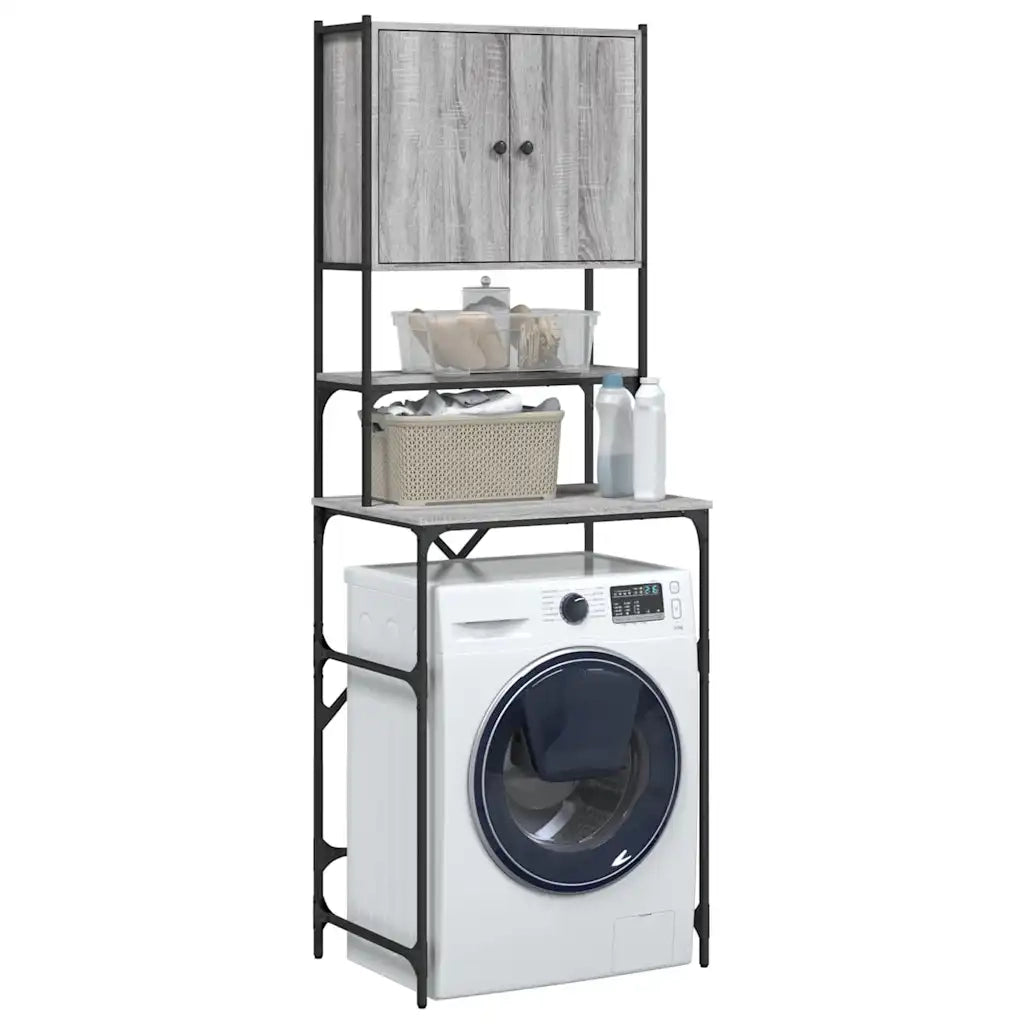 Mobile per Lavatrice Grigio Sonoma 68x48,5x194 cm CFW4089759