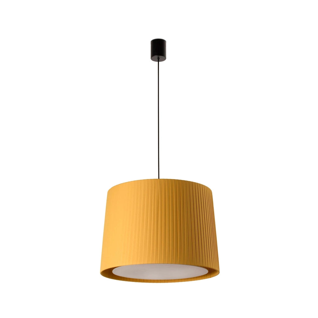 Faro Barcelona 64315-45 - SAMBA Lampada sospensione semplice nera/bordata giallo