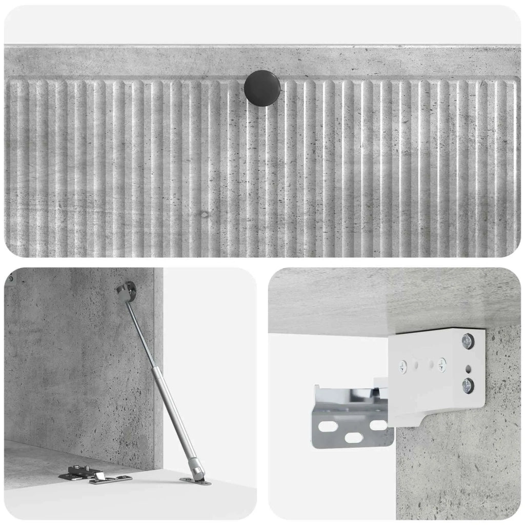 Mobile Porta TV da Muro Grigio Cemento 98 x 41 x 30 cm 898018
