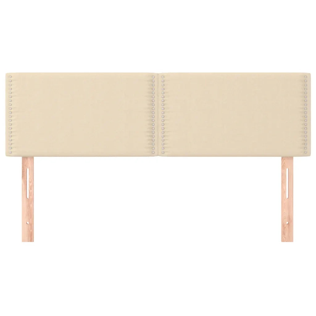 Testiera | Testata Crema 144x5x78/88 cm in Tessuto
