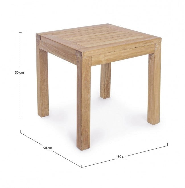 Tavolino 50x50x50h cm Quadro Teak