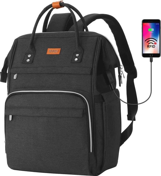 Borsa Impermeabile per Laptop fino a 17,3 pollici - Borsa Antifurto per Ragazze e Donne - Ideale per Viaggi e Studio
