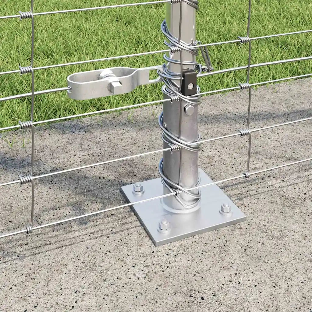 Palo della recinzione Zincato 25 x 1,5 m Acciaio