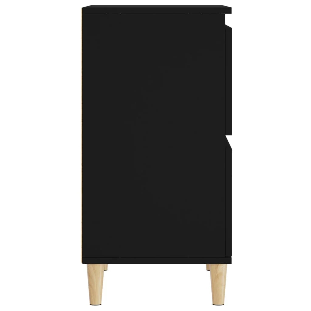 Buffet credenza cassettiera armadio mobile contenitore organizer per cucina soggiorno salotto 3 pezzi 60 x 35 x 70 cm legno ingegnerizzato nero 02_0037144