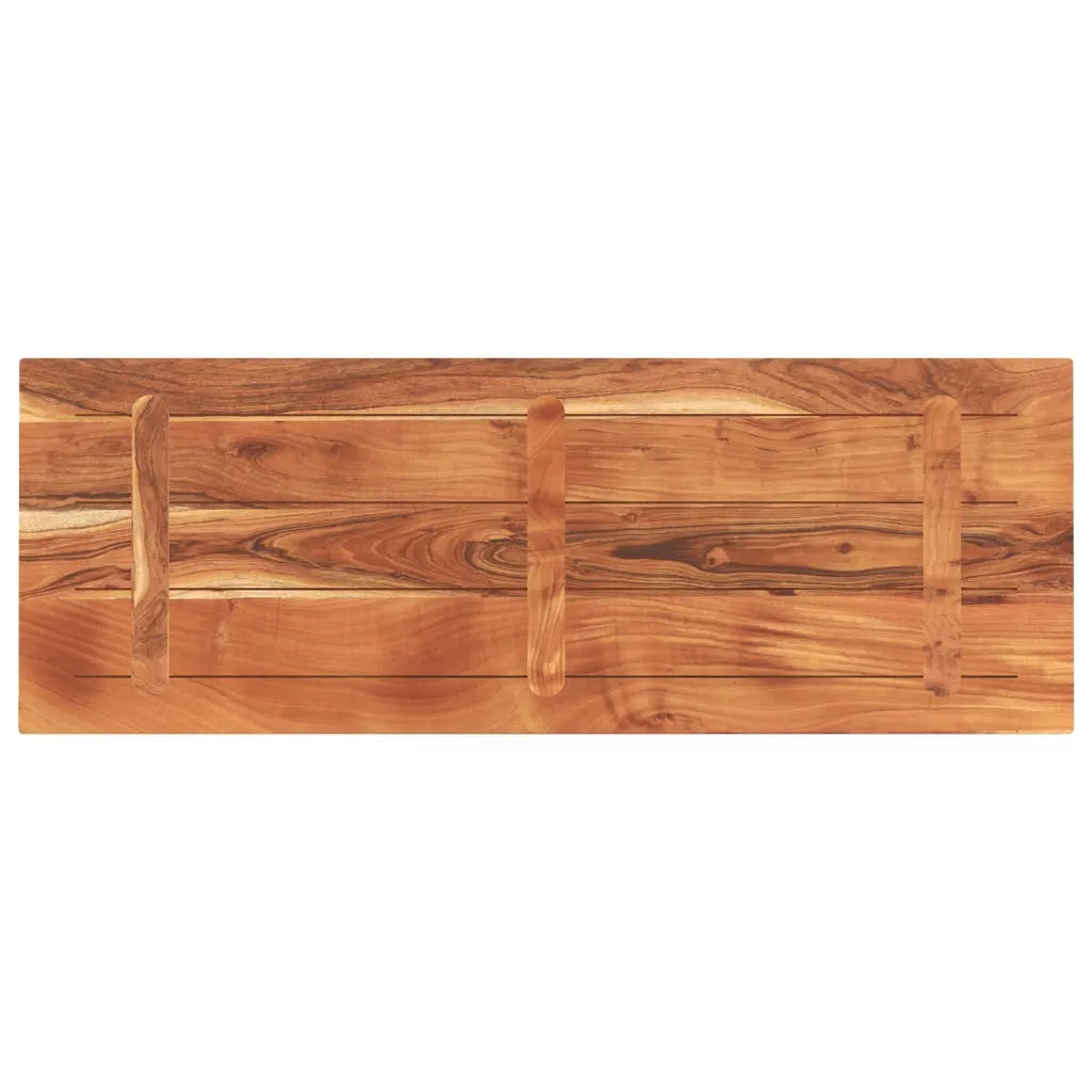 Piano Tavolo 140x60x2,5 cm Rettangolare Legno Massello Acacia