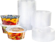 Bacchette in plastica 280 ml senza BPA - 50 pezzi - impermeabili e riciclabili - contenitori per salse e dips