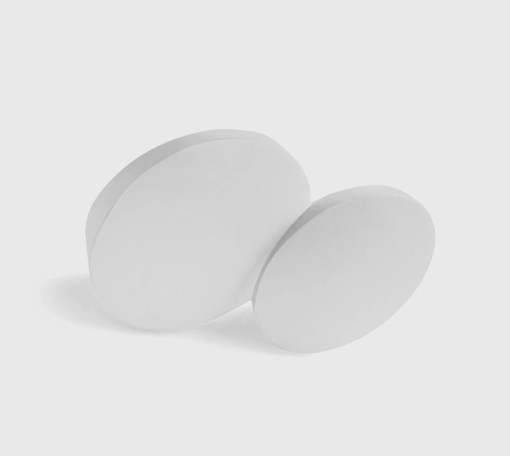 PATRA applique da parete 2 Luci attacco GX53 in gesso bianco 148cm