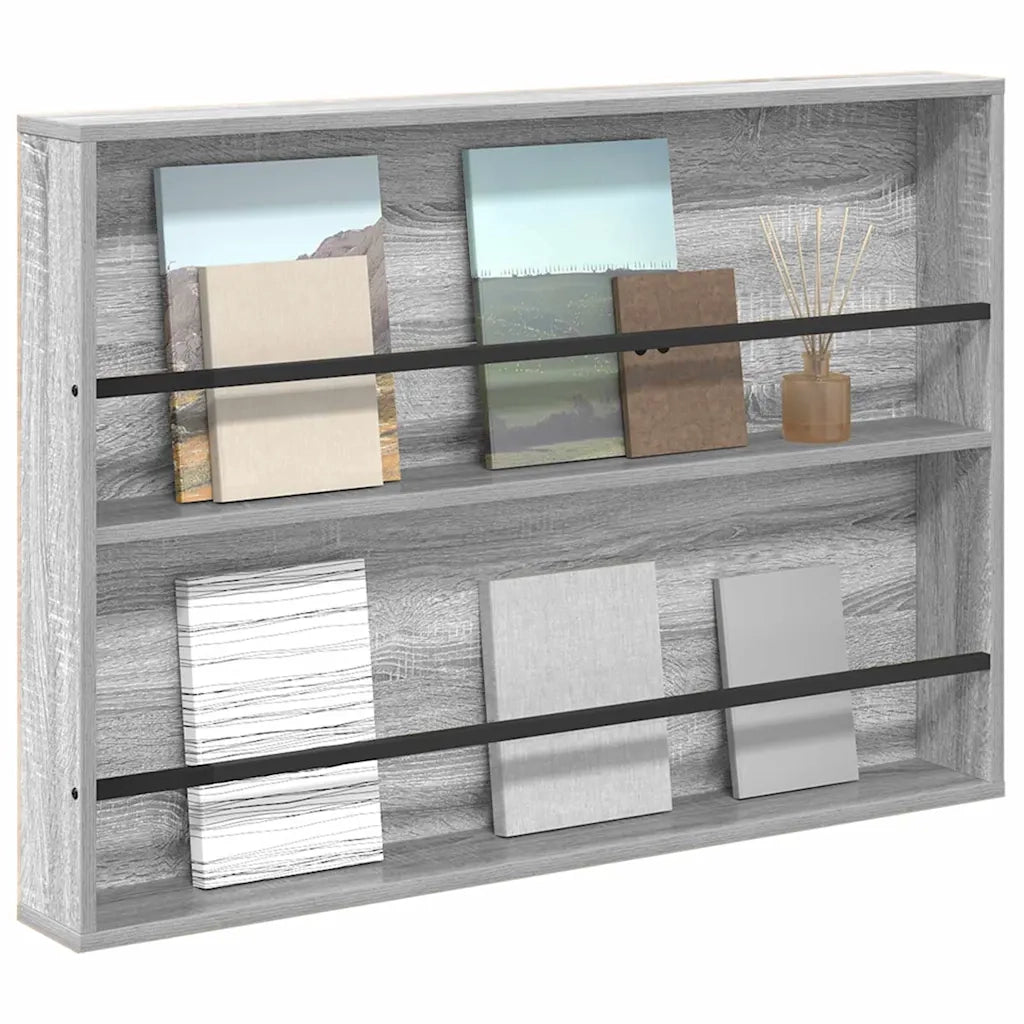 Scaffale per riviste Grigio Sonoma 100 x 12 x 70 cm CFW2056725
