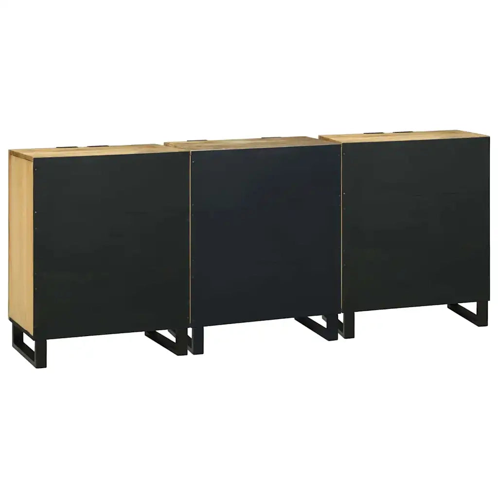 Set di mobili per il bagno 3 pcs Marrone Legno multistrato