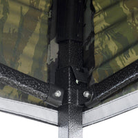 Gazebo Richiudibile Pieghevole 3x3m in Acciaio e PVC Impermeabile Mimetico