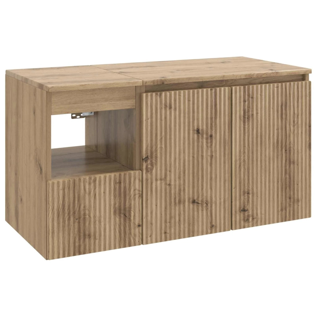 Set di mobili per il bagno 2 pz Rovere Artigianale 3404123