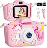 Display digitale camera 20 pollici per bambini, regalo di Natale - regalo di compleanno - regalo per ragazze - ragazzi, età 3-12 anni, risoluzione 1080p HD, fotocamera anti-caduta
