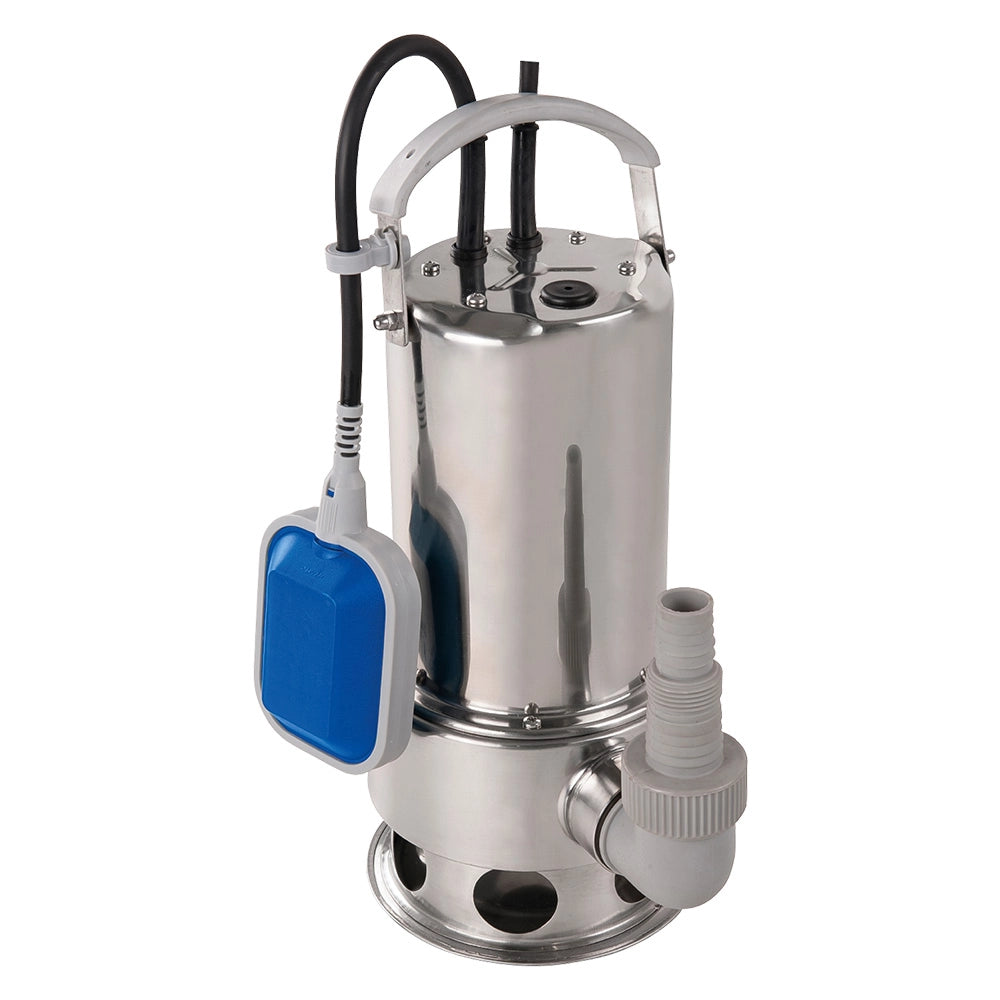 ELETTROPOMPA SOMMERGIBILE INOX 1100 watt - 16500 litri/h - Hmax 10,5 m  - FLUXY