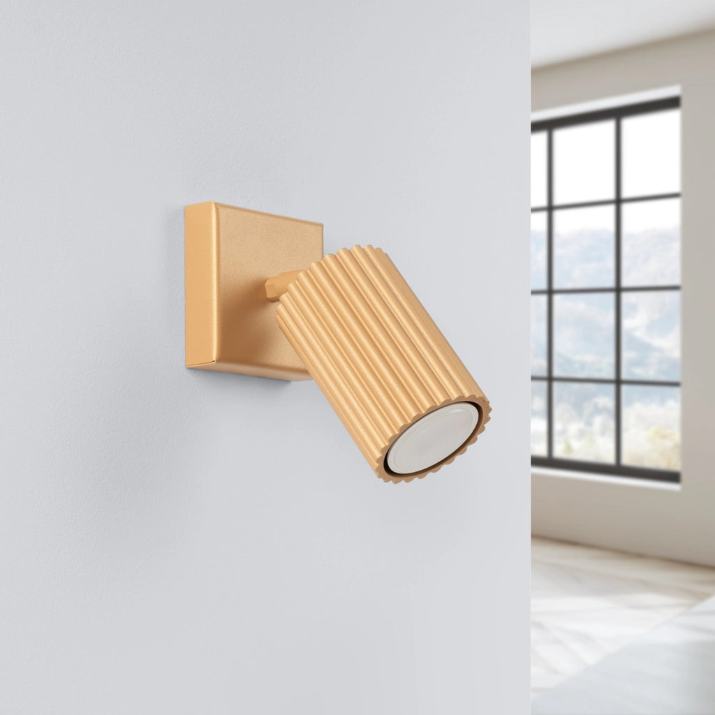 Applique moderna oro orientabile GU10 10W GRAVIO Pure Lume