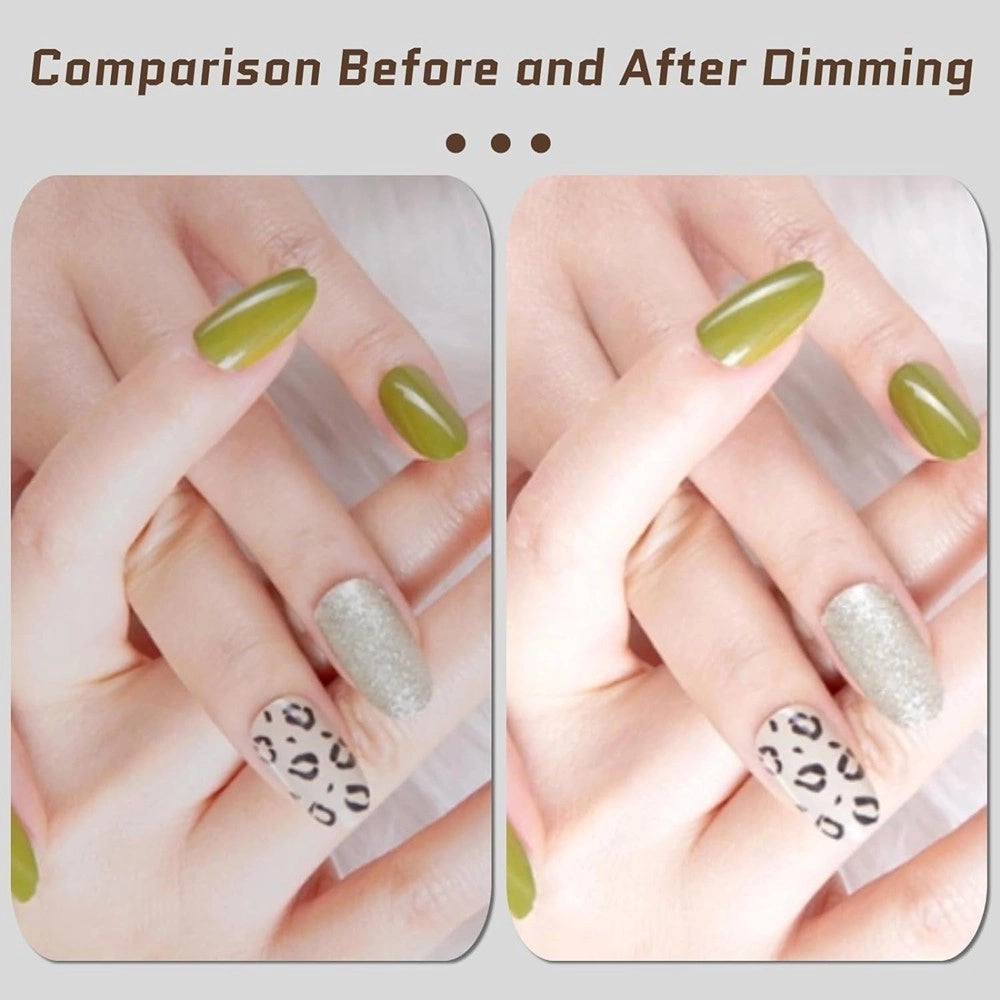 Trade Shop - Luce A Mezza Luna Per Scrivania Lampada Lunare A Led Per Unghie Trucco Estetista -