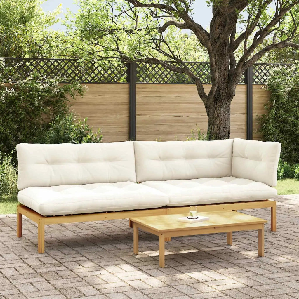3 Pezzo Unità di divano pallet da giardino 3418253
