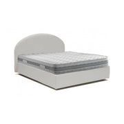 Letto Matrimoniale Ayur, Letto Matrimoniale Materasso Incluso Made in Italy, Bianco