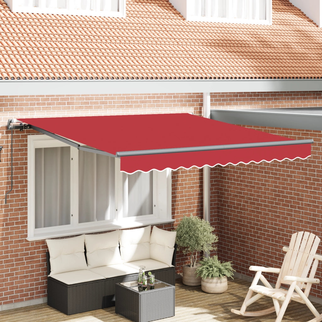 Tenda Manuale Retrattile Rossa 300x250 cm