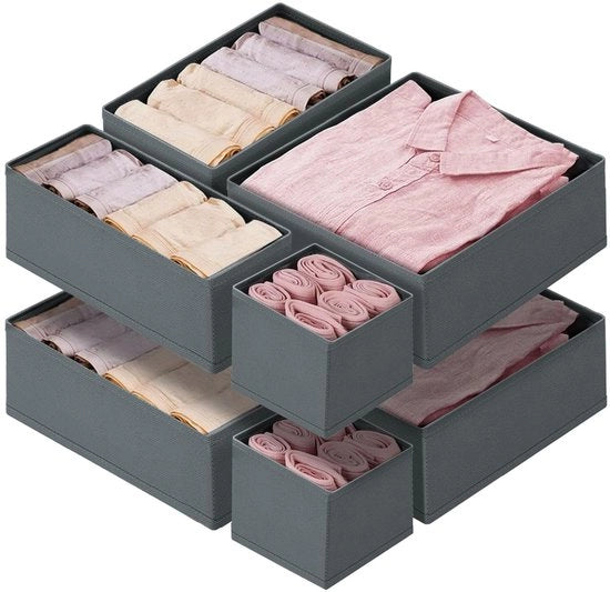 Organizzatore per cassetti 8-delig per armadio - Systema di organizzazione per cassetti Opportuno per armadi Malm Pax - Set di contenitori per cassetti Opportuno per abbigliamento da letto, bambino, calze e intimo
