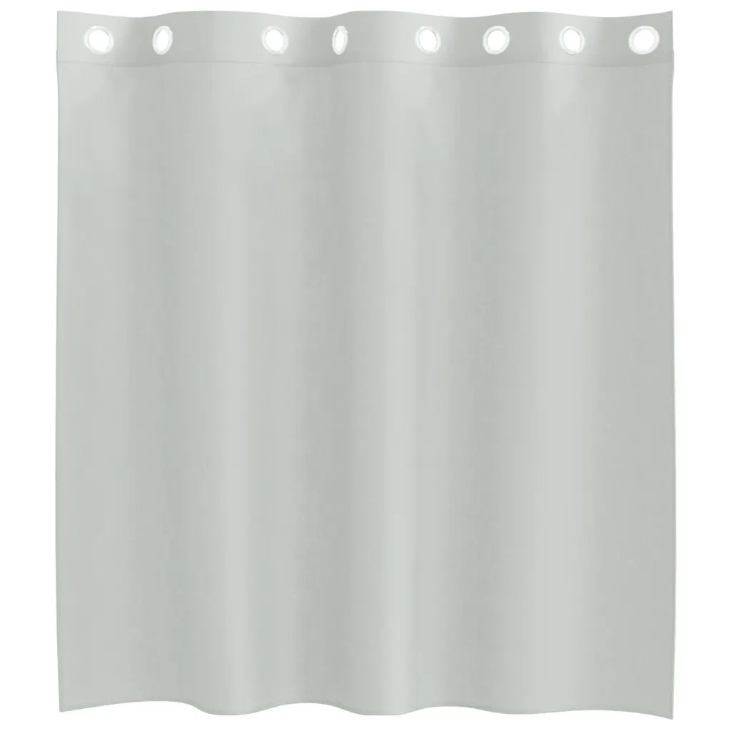Tende in Voile con Occhielli 2 pz Grigio Chiaro 140x140 cm