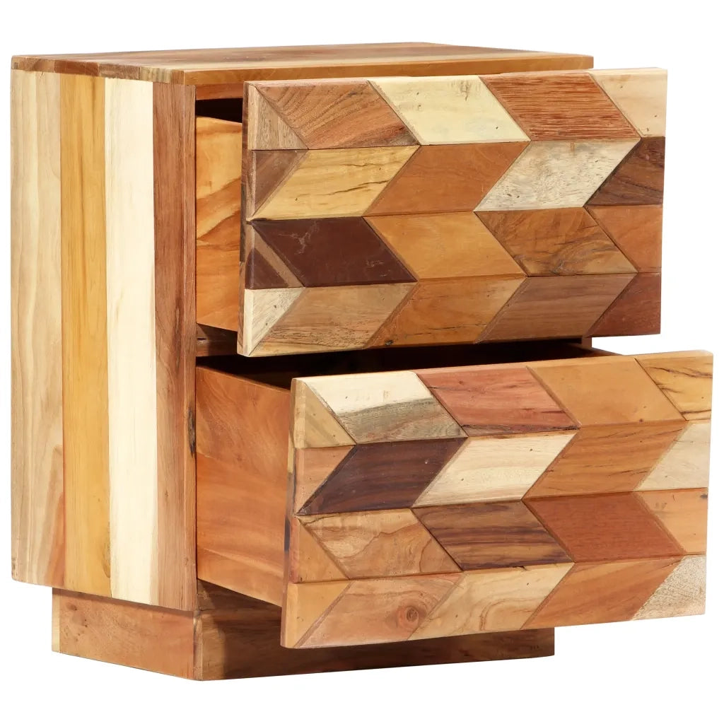 Comodino 40x30x50 cm in Legno Massello di Recupero 282731